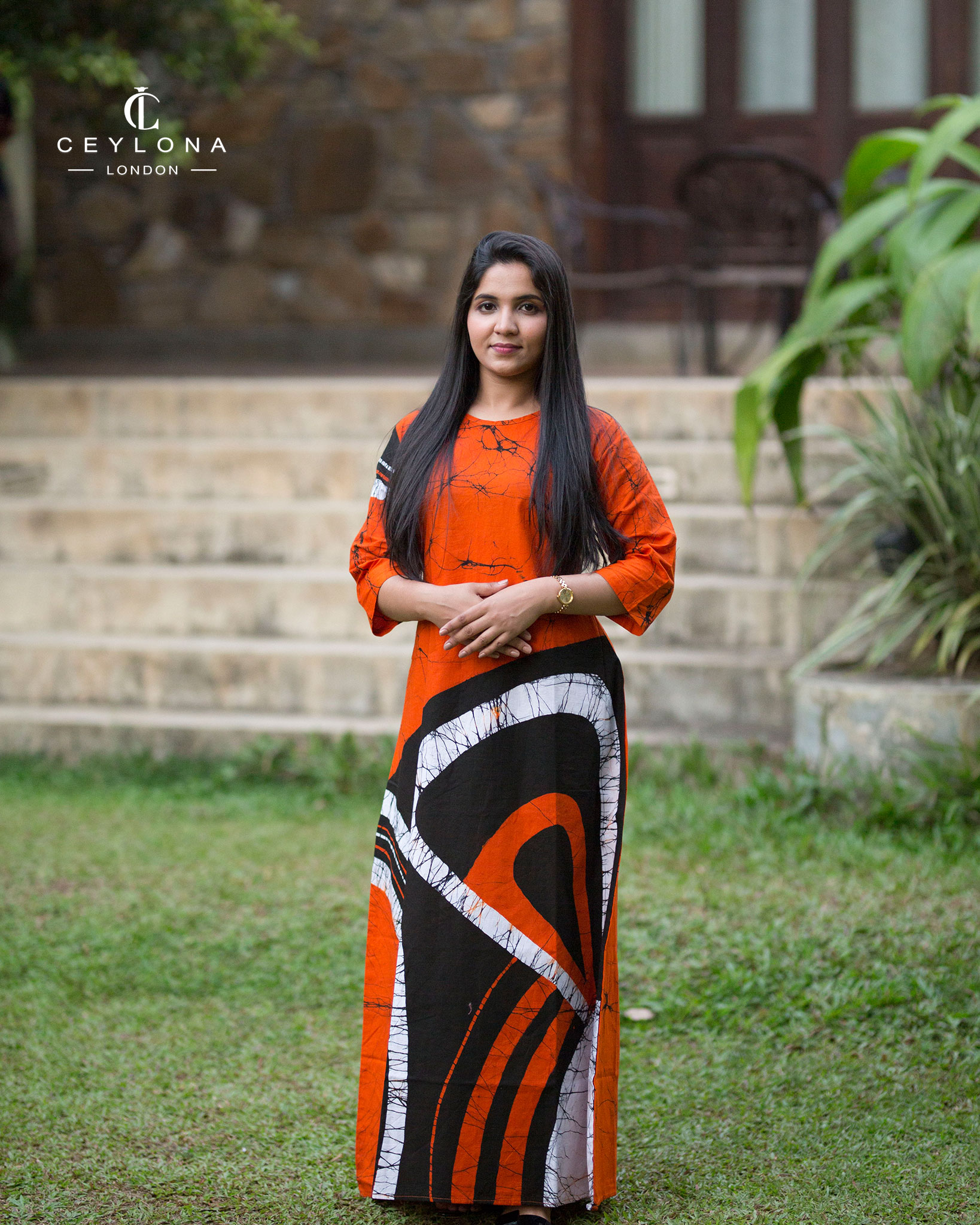 Sunset Harmony Batik Maxi