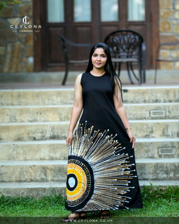 Golden Radiance Batik Maxi