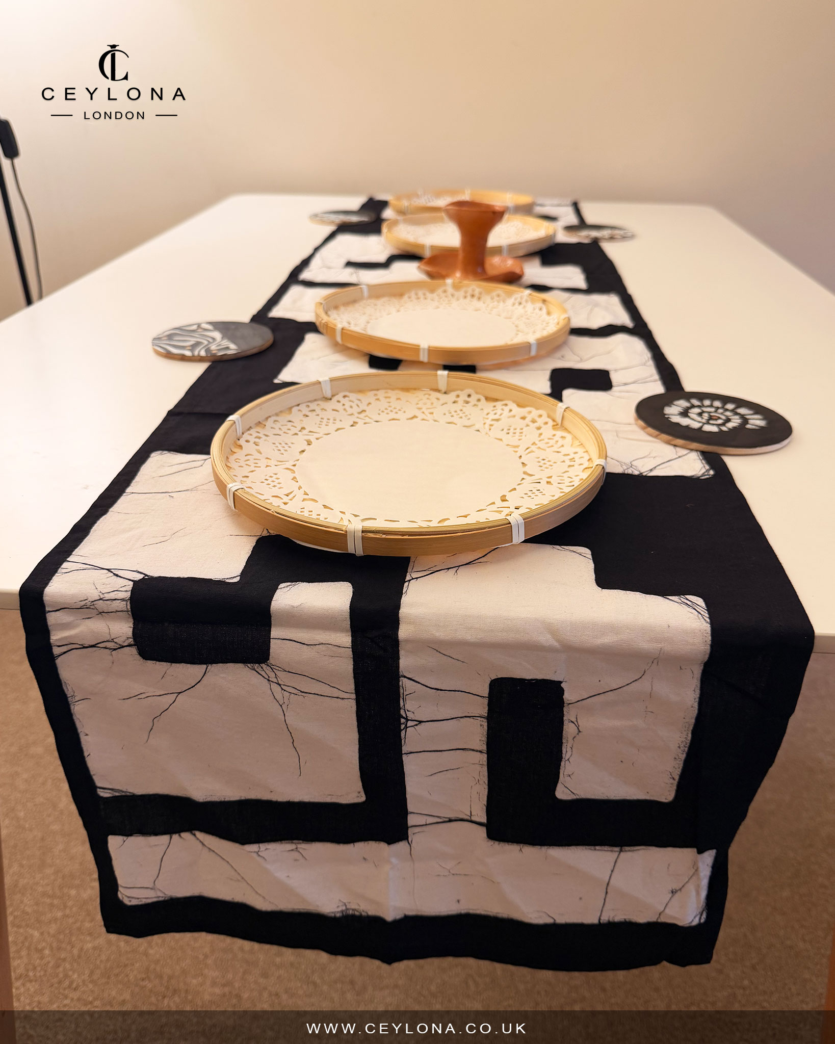 Midnight Marble Table Runner & New Year Decor Package - Image 4