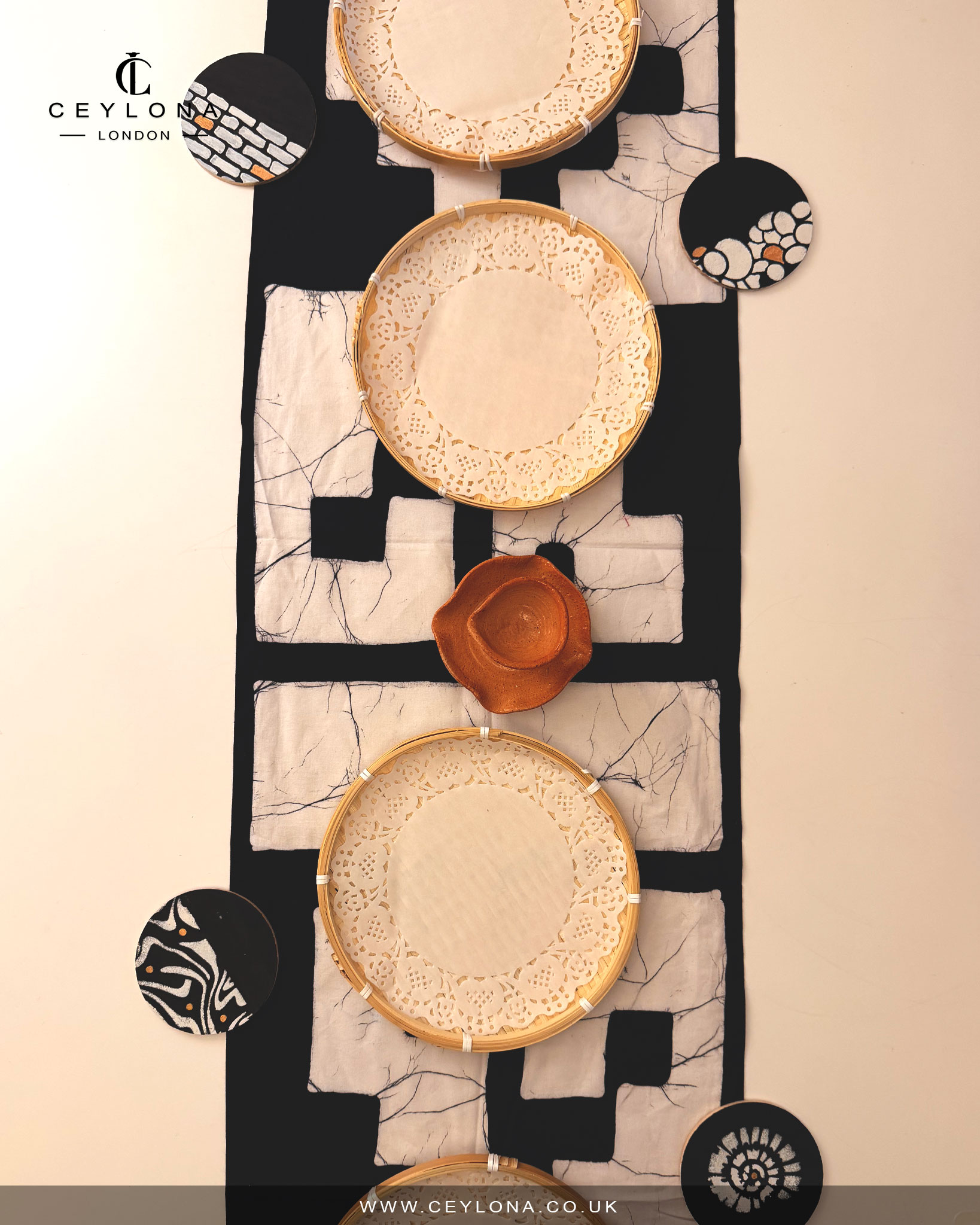 Midnight Marble Table Runner & New Year Decor Package - Image 2
