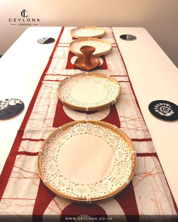 Rust Aura Batik Table Runner & New Year Decor Package