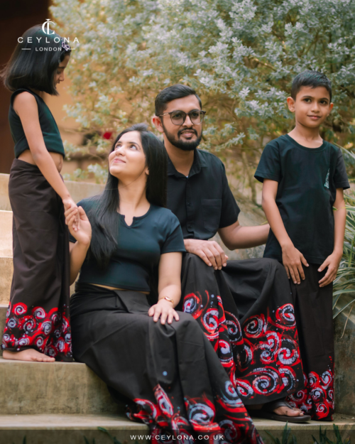 Crimson Red Batik Kids Sarong