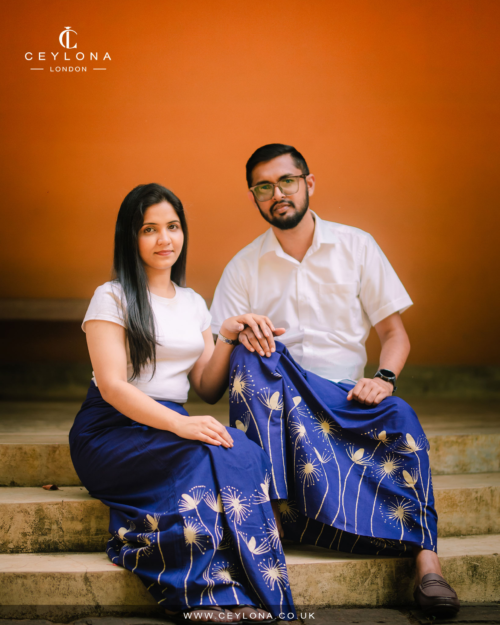 Golden Bloom Batik Sarong