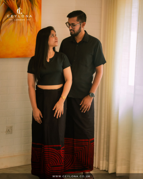 Midnight Ember Batik Sarong