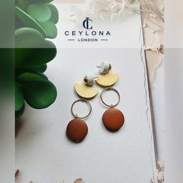 Wooden Dangle Earrings