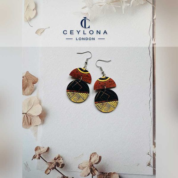 Traditional Inspired Wooden Earrings