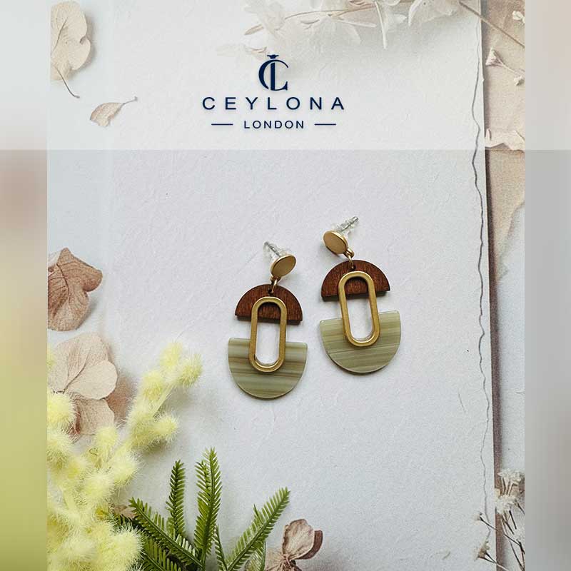 Heritage-Inspired Geometric Harmony Earrings