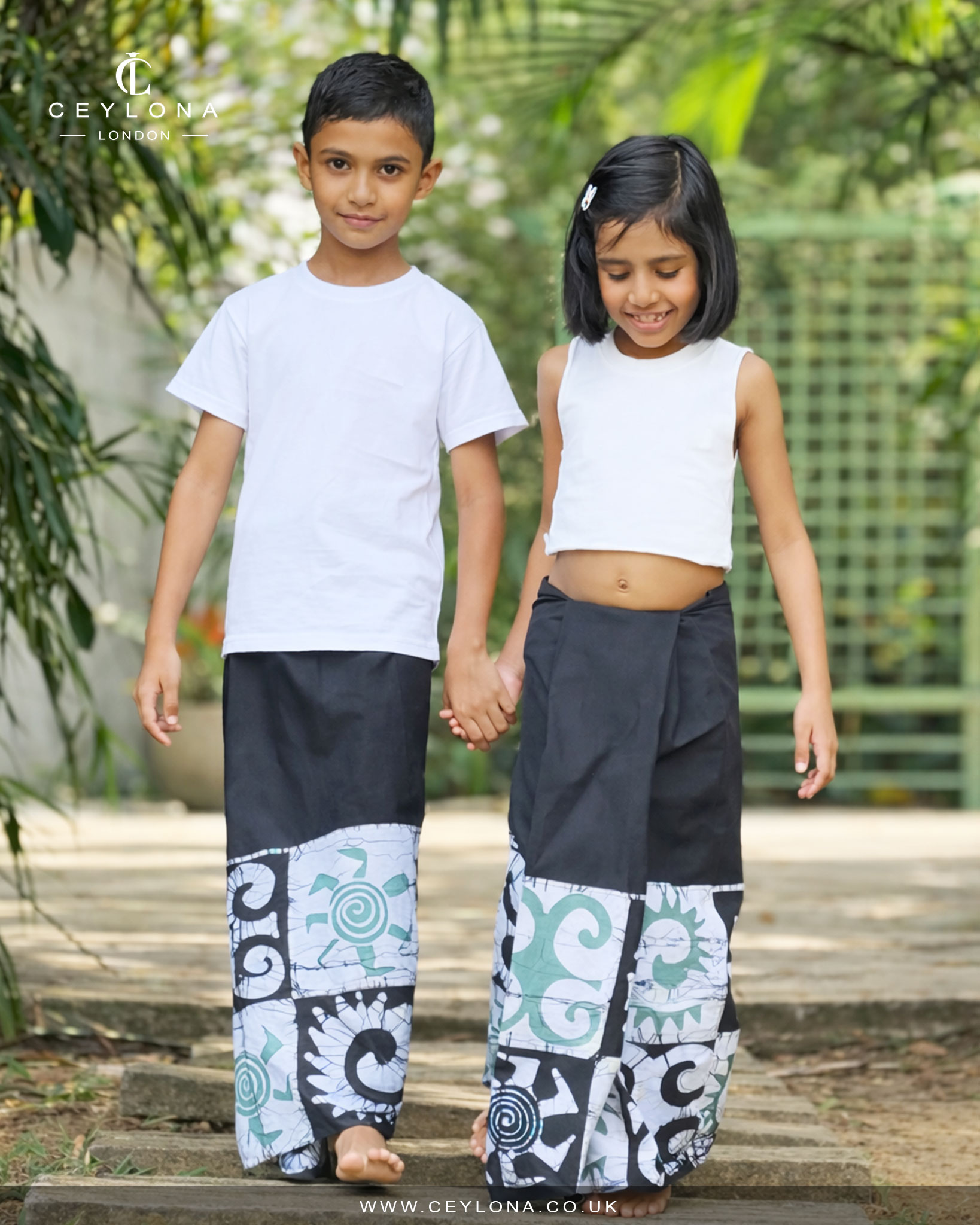 Emerald Tide Batik Kids Sarong - Image 3