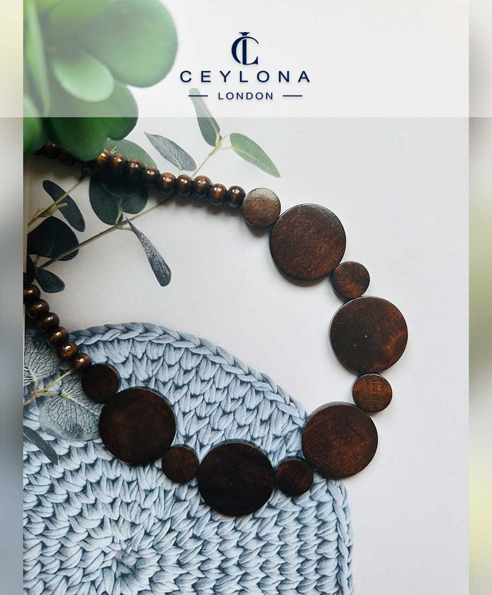 Classic Wooden Beaded Necklace