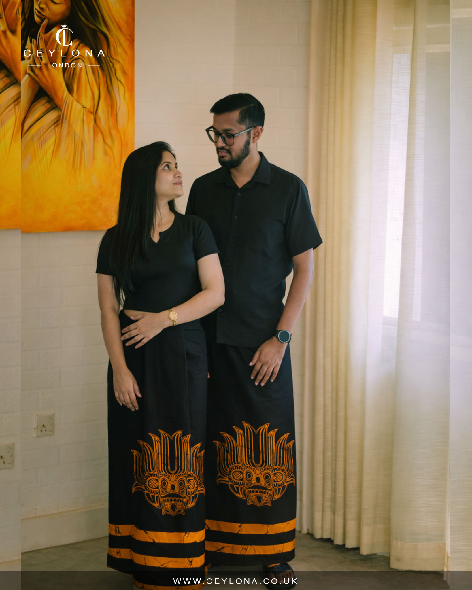 Heritage Mask Batik Printed Sarong - Image 2