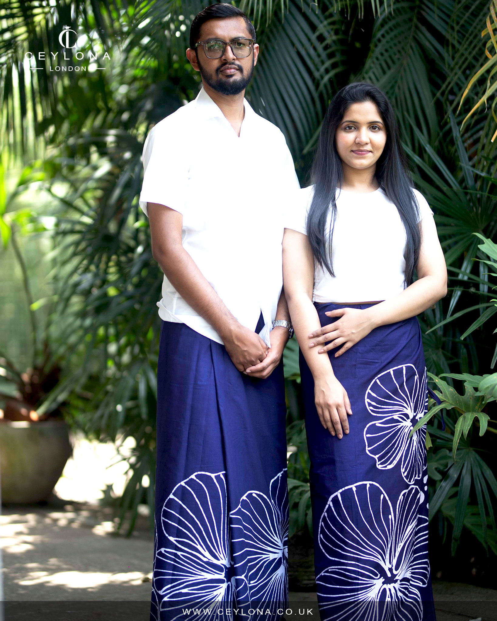 Midnight Bloom Women’s Batik Lungi - Image 3