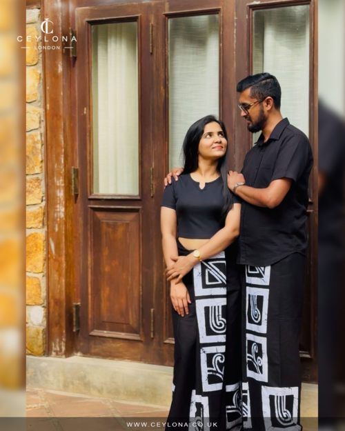 Monochrome Mosaic Batik Printed Sarong