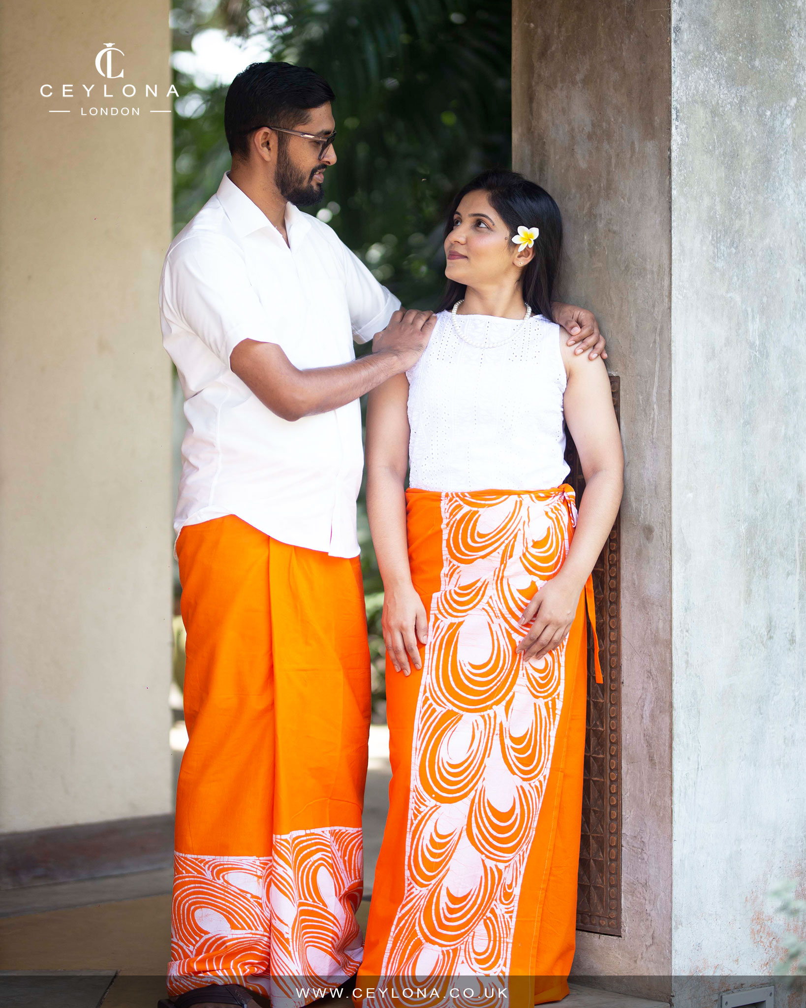 Sunrise Wave Women’s Batik Lungi - Image 3