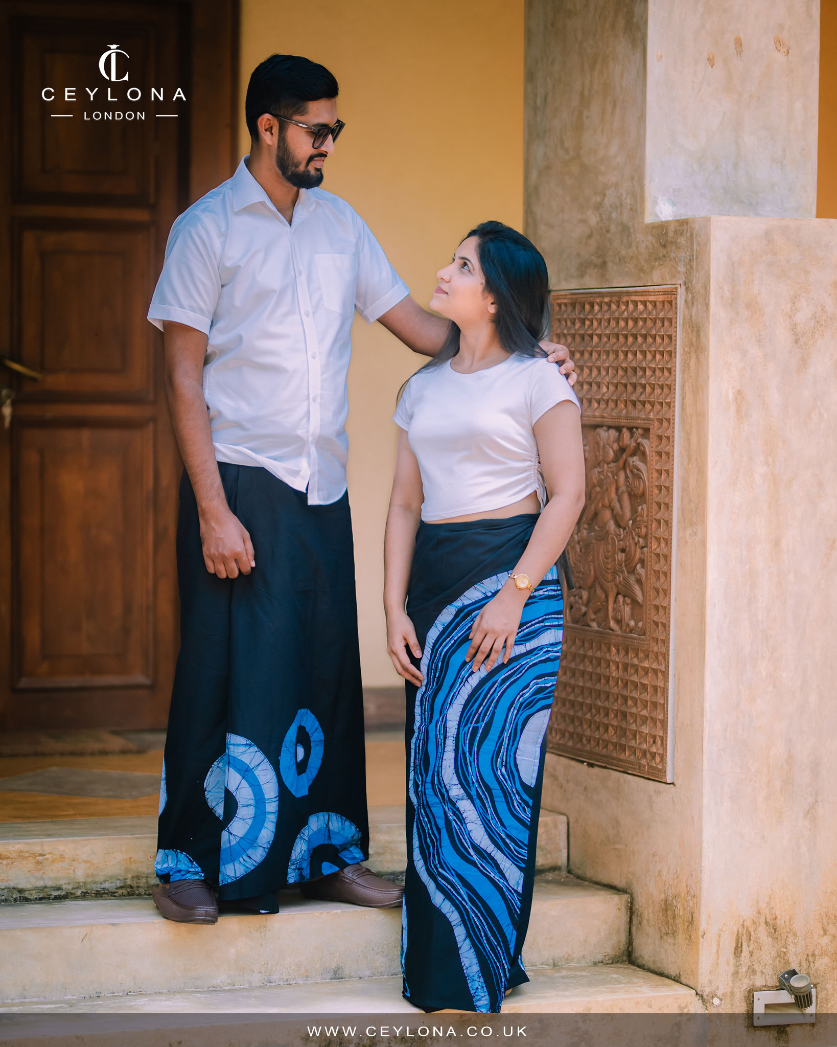 Ocean Flow Women’s Batik Lungi - Image 2